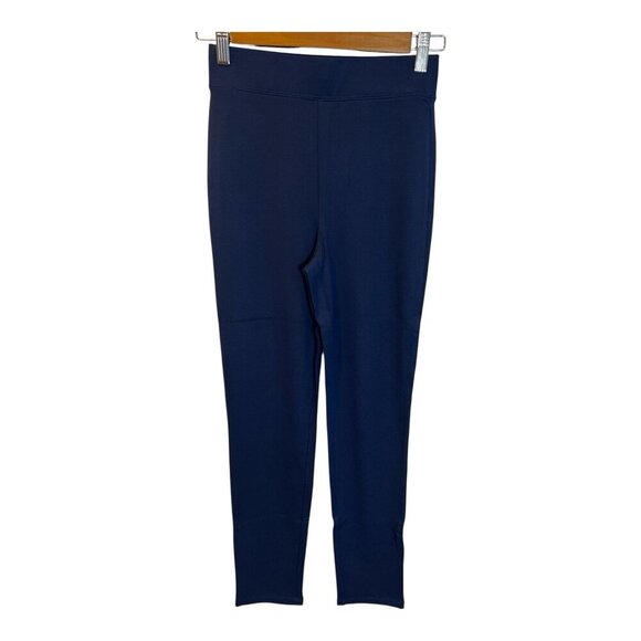 Colleen Lopez Women's Perfect 10 Cigarette Leg Ponte Pant Size XXS Navy Stretch - Picture 2 of 5
